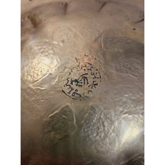 Vintage,Brass Tray,Indian Tray,Indian brass Tray,Serving Tray,Round - Picture 7 of 10